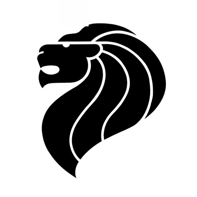 

Lion Head Pattern High Quality Fashion Car Decoration Personality Pvc Waterproof Car Window Applique Black/white, 11cm * 9cm