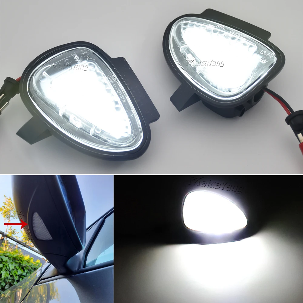 

2PCS For VW Golf MK6 MKVI C45 Cabriolet Touran 2010-2019 LED Side Mirror Puddle Light Error Free Lamp 6R0945291 6R0945292