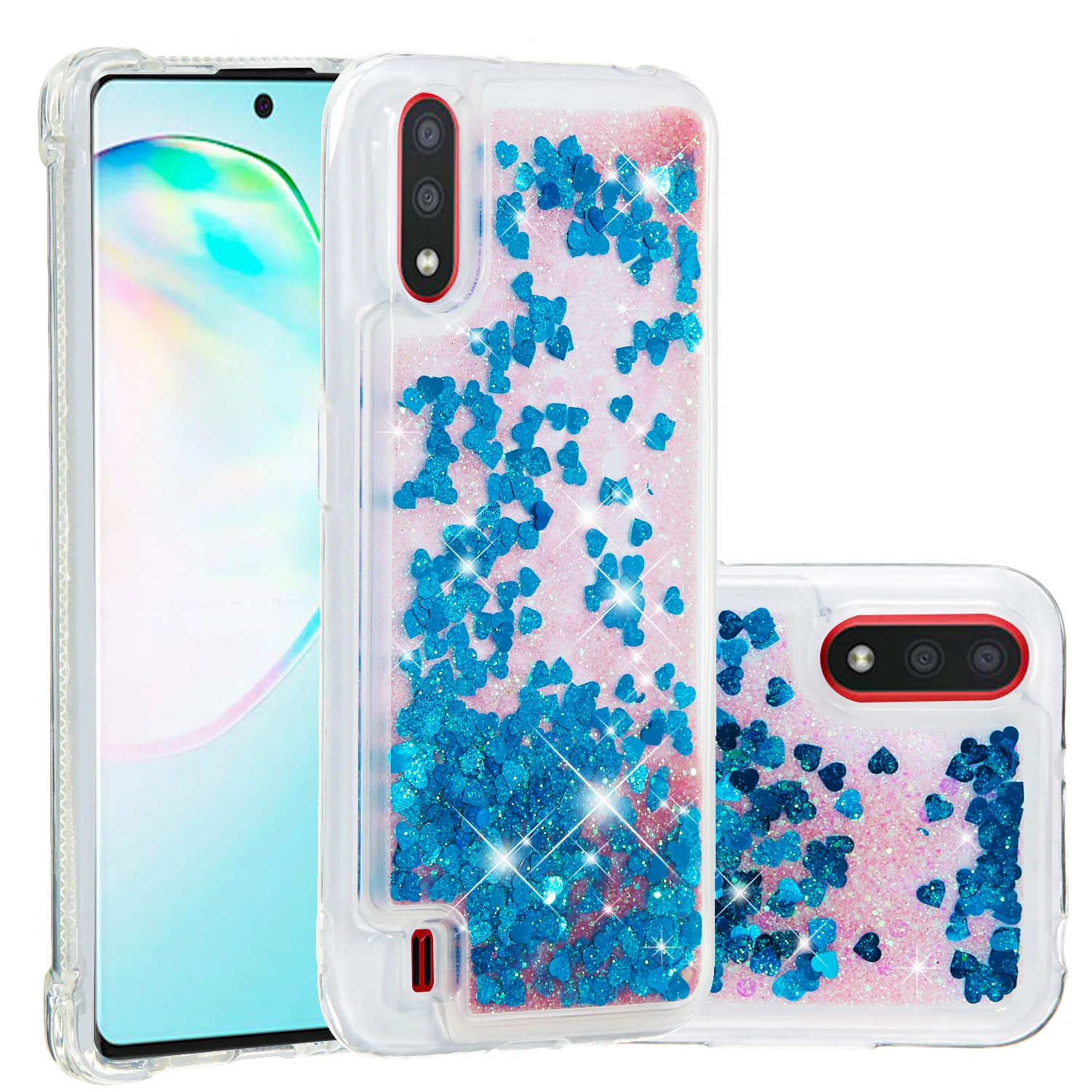 Блестящий Звездный струящийся непроницаемый для воды и жидкости чехол Motorola MOTO