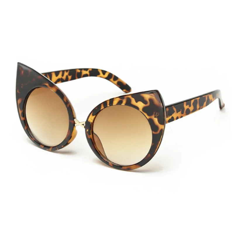 Новые модные винтажные солнцезащитные очки в стиле кошачий глаз с металлической