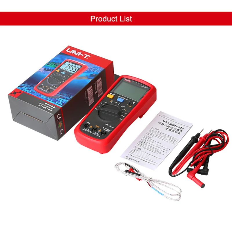 UNI-T UT136C+ high precision digital multimeter AC and DC voltage current ohm diode frequency automatic range UT136B+ | Инструменты
