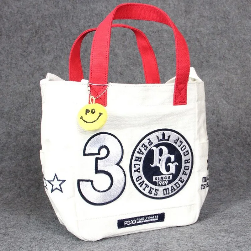 

PG Fashion Women Inclined Shoulder Bag Golf Ball Handbag Environmental Protection Canvas Composite