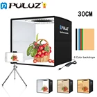 Портативный световой короб для фотостудии PULUZ 30 см кольцевой светодиодный световой короб палатка для съемки набор с 6 цветами фона софтбокс для фотосъемки