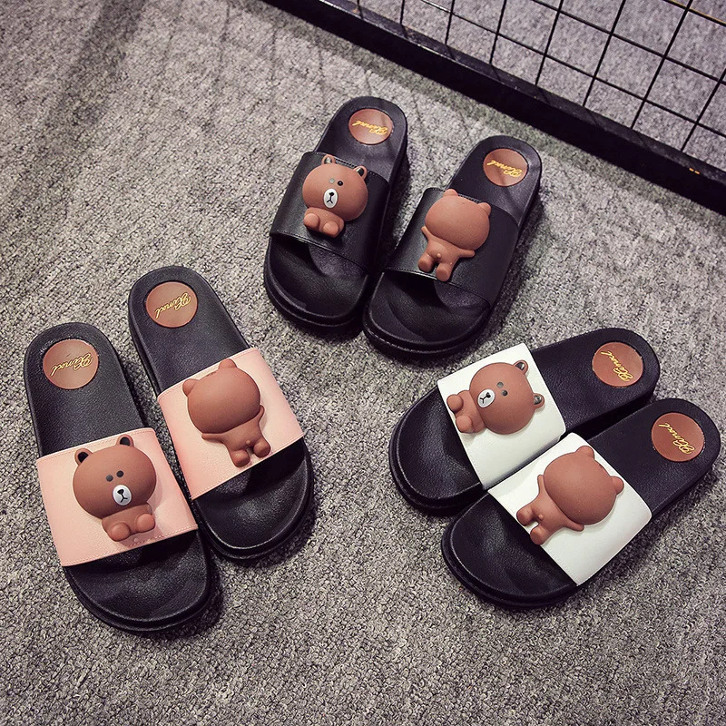 Забавные тапочки Женские домашние Вьетнамки Zapatillas de mujer Pantofle damskie Домашние с