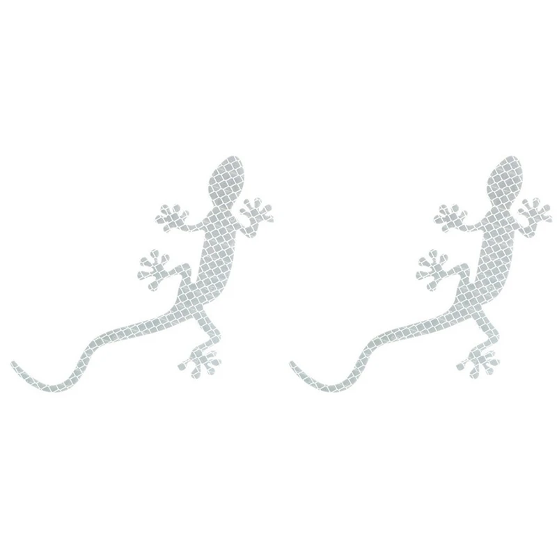 

2 Pcs Night Driving Warning Gecko Strip Light Reflector Safety Warning Mark Cars Auto Exterior Accessories