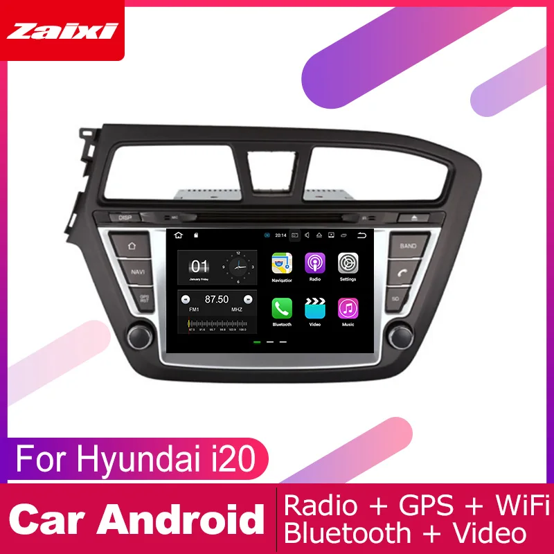 ZaiXi для Hyundai i20 Elite 2014 ~ 2019 LHD Автомобильный Android мультимедийная система 2 DIN Авто DVD