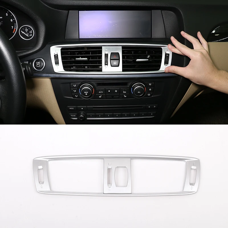 Автомобильная матовая хромированная центральная консоль ABS решетка