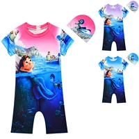 2021 baby toddler boys swimsuit sets fish printed 2pcs boys swimwear children bathing suit beachwear short sleeve kids boy surf