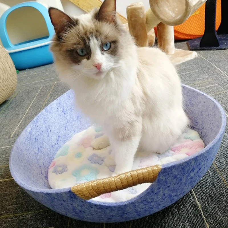 Симпатичные спальные мешки для кошек лежанки домашних питомцев тапки собак и