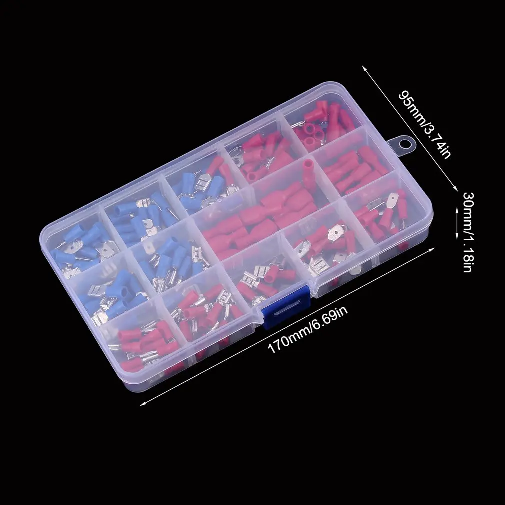 140 шт. Клеммная коробка с трубками 15 моделей набор наконечников Электрический