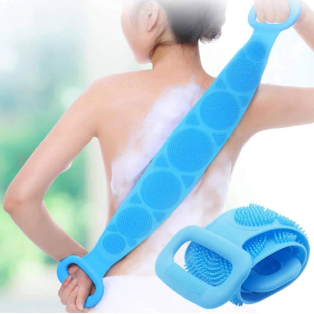 

Silicone Brushes Bath Towels Soft Bath Towel Bath Belt Body Exfoliating Massage For Shower Body Cleaning Bathroom Shower Strap