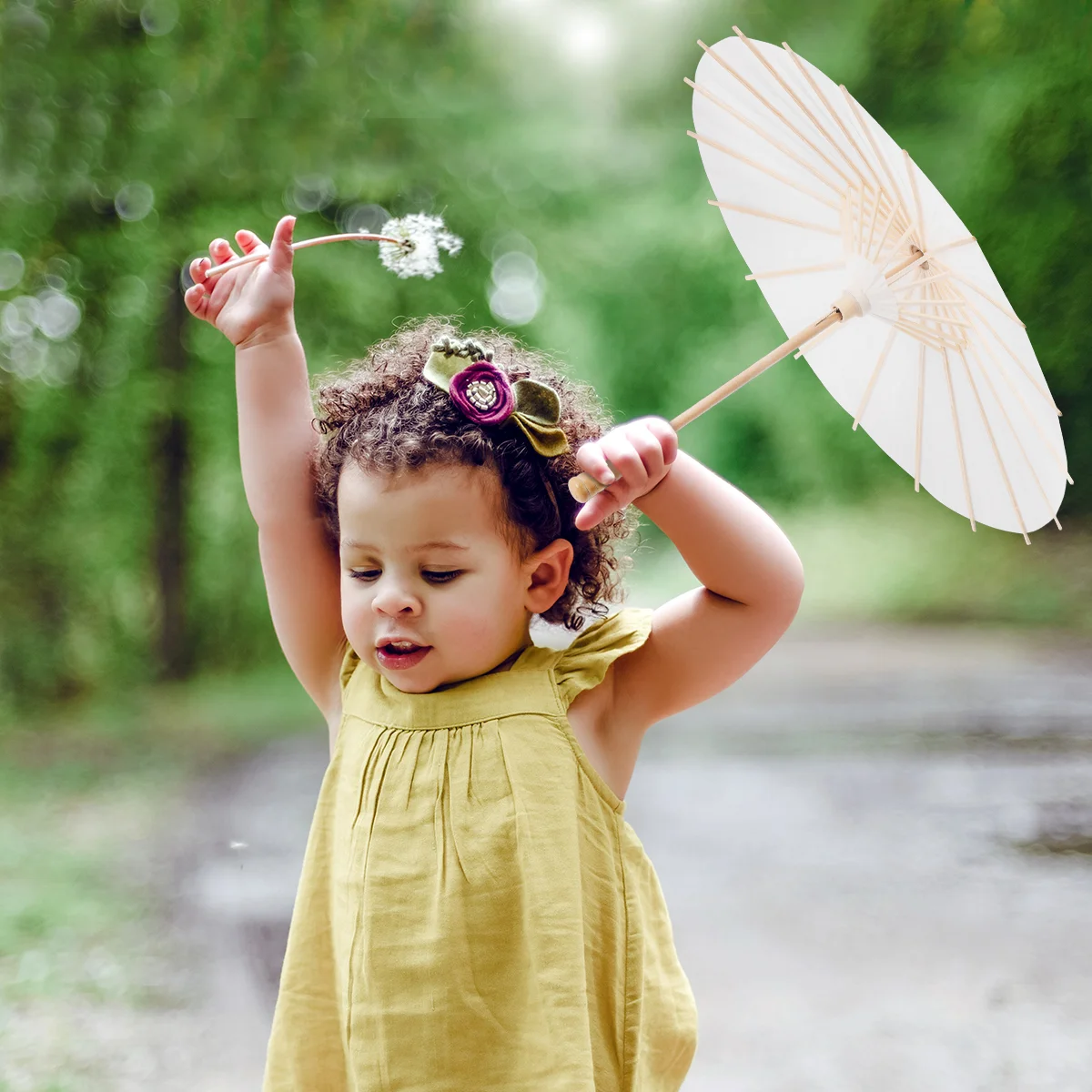 Зонт китайский бумажный в японском стиле 4 шт. диаметр 30 см | Дом и сад