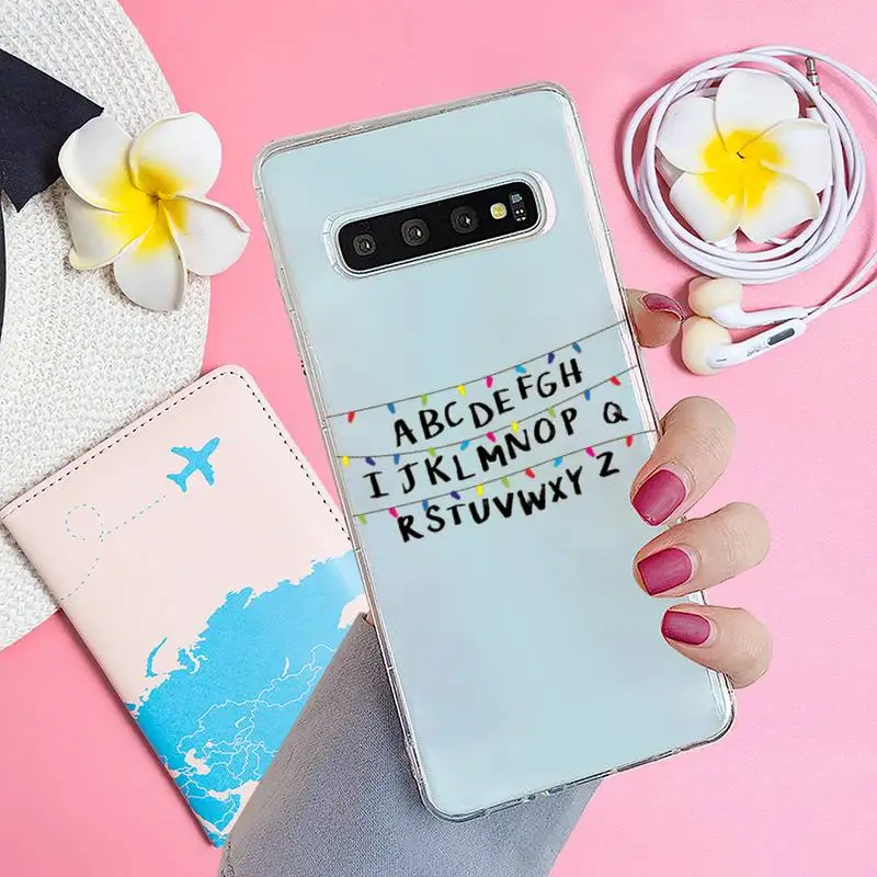 

Stranger things Phone Case Transparent for samsung A 21s 50 71 S 8 9 20 20fe note 10 20 ultra plus