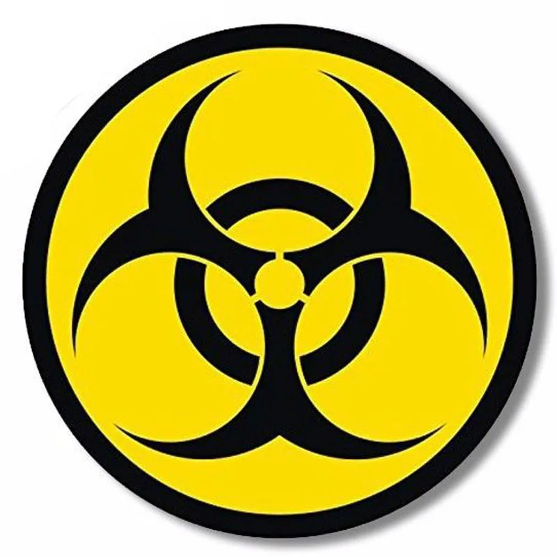 

Funny ZOMBIE WARNING BIOMARKERS Car Stickers and Decals for Bumper Window Laptop Cover Scratches Decals Accessories KK12*12cm
