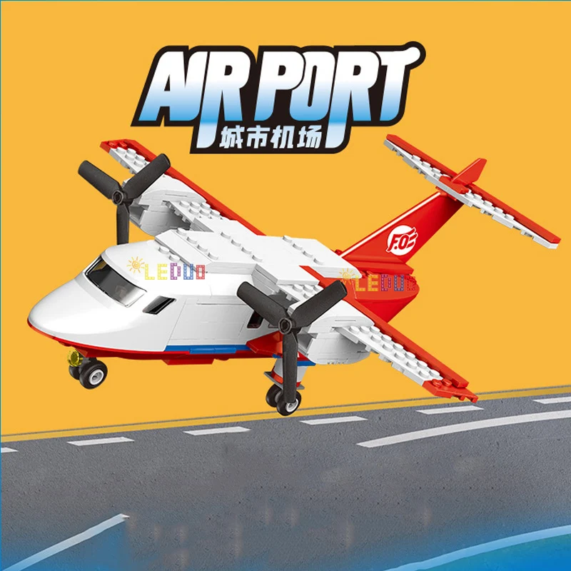 Городской самолет строительные блоки шоу VIP челнок вертолет кирпичи игрушки для