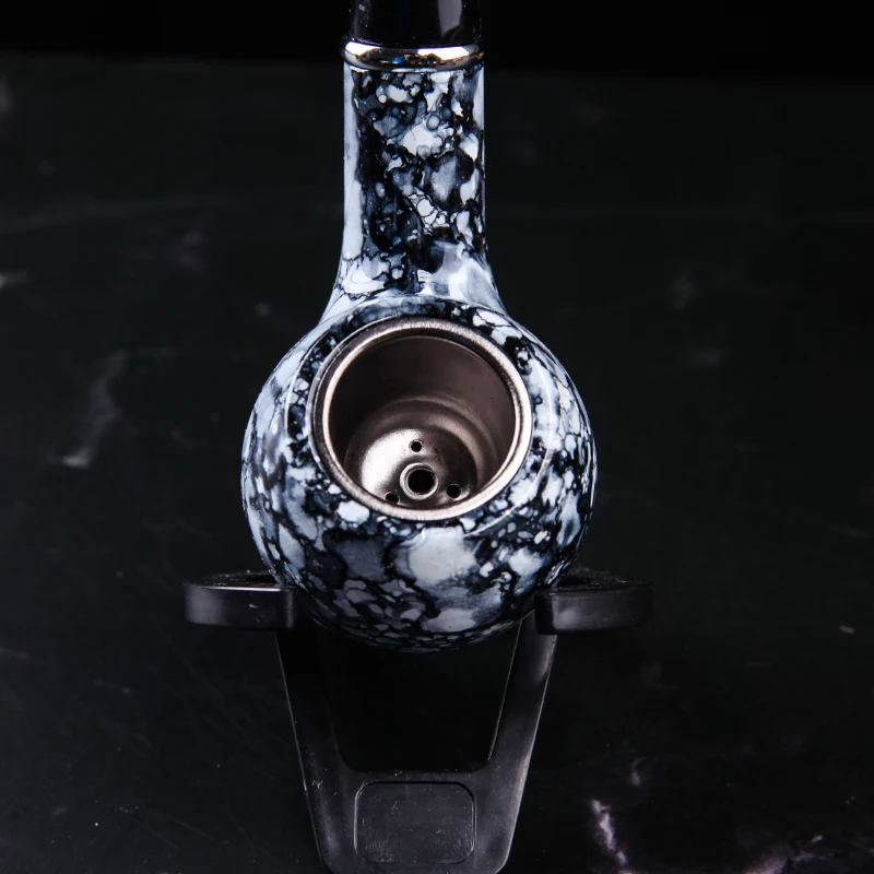 Новинка 1 шт. мраморная портативная Смола деревянная курительная трубка Табак