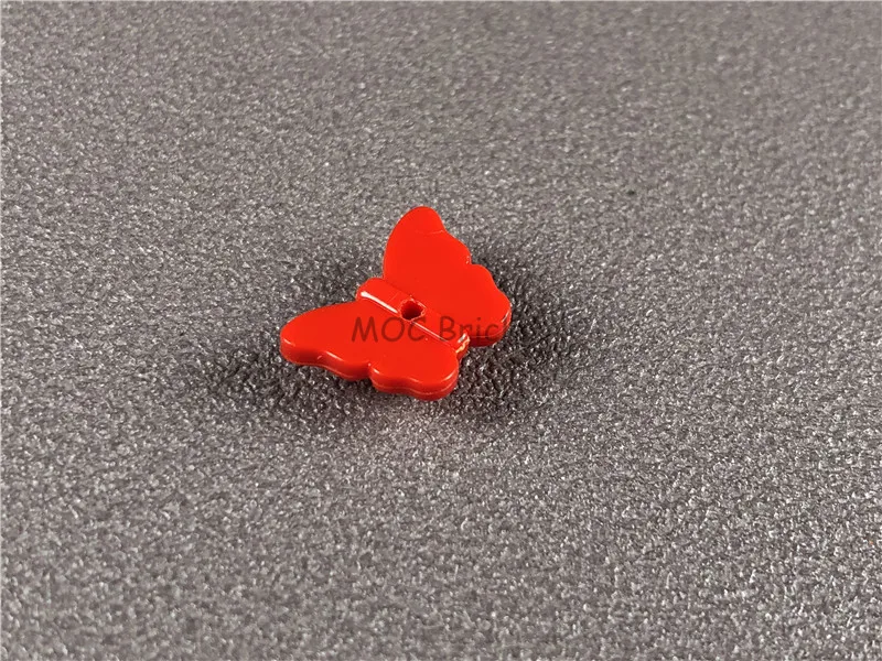 20 шт./лот MOC Кирпичи DIY растения красные друзья аксессуары бабочка с держателем