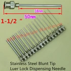Набор из 12 1,5 inch 8g до 30 г все металлические наконечники с тупыми Луер замыкание Нержавеющаясталь шприцевой клей дозирующие наконечники иглы