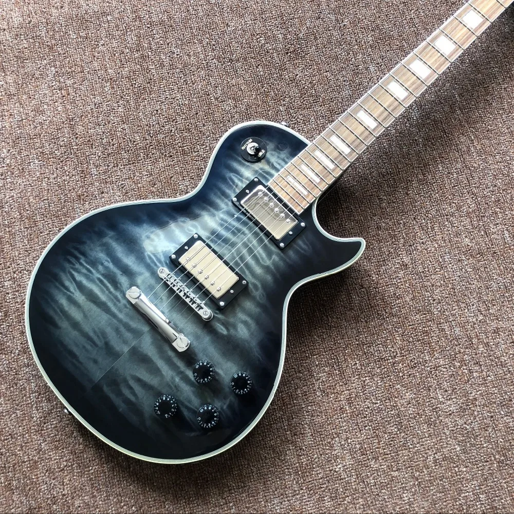 

Custom shop,Electric Guitar,Rosewood fingerboard,Tiger flame top guitarra,musical instruments