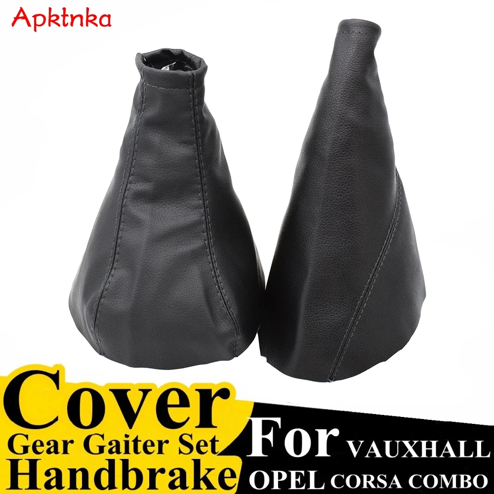 

Apktnka PU Leather Handbrake Gear Gaiter Shift Gaitor Cover For Opel/Vauxhall Corsa B /Astra F/Combo Car Accessories