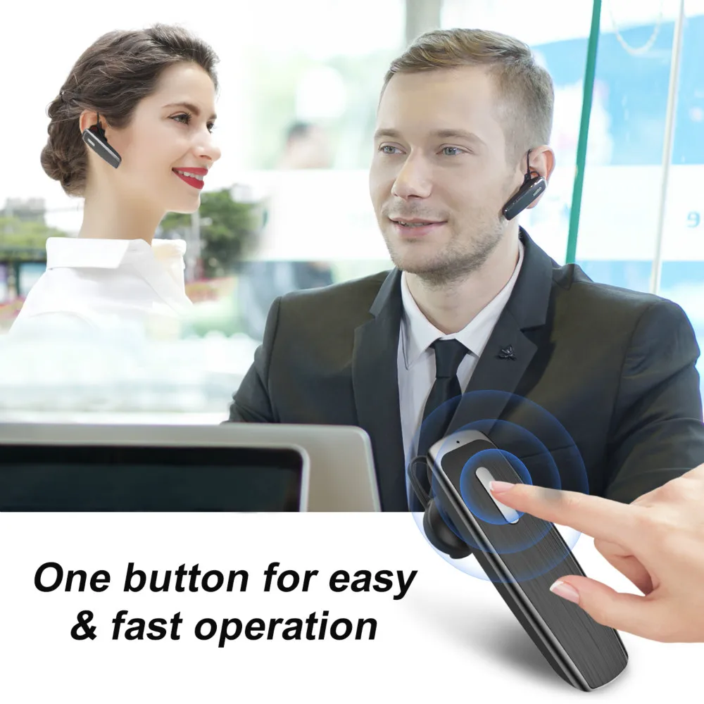 Новинка Bee B30 Bluetooth наушники 22H время разговора Поворотная гарнитура громкой связи беспроводные наушники с шумоподавлением Микрофон для телефона
