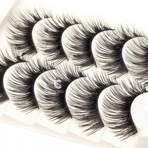 ICYCHEER новейший макияж 5 пар смешанные норковые ресницы длинные густые накладные ресницы синие коричневые объемные ресницы ручной работы