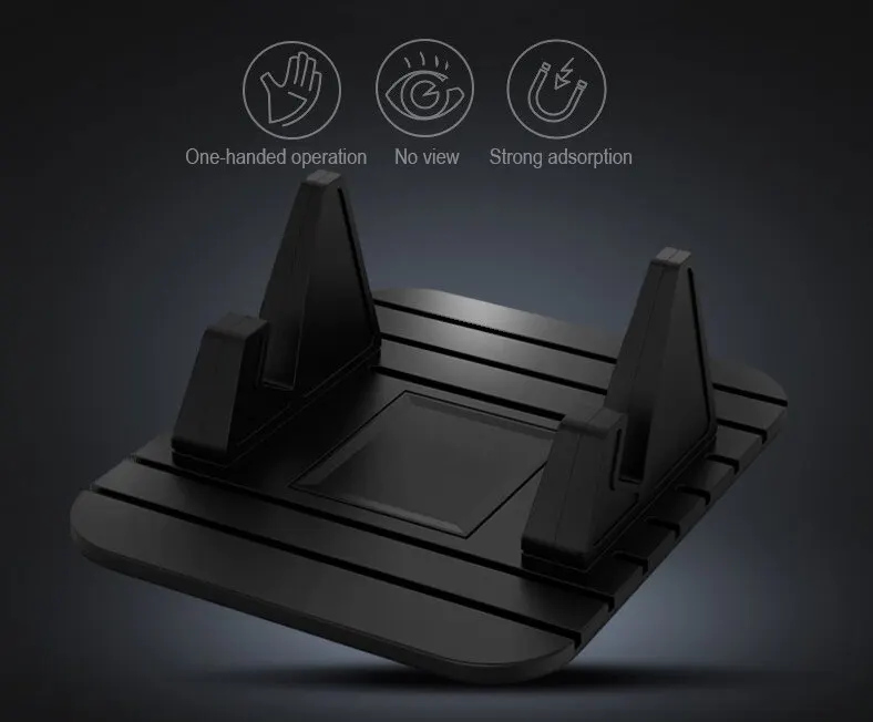 Автомобильный Нескользящий Резиновый коврик для телефона подставка iPhone