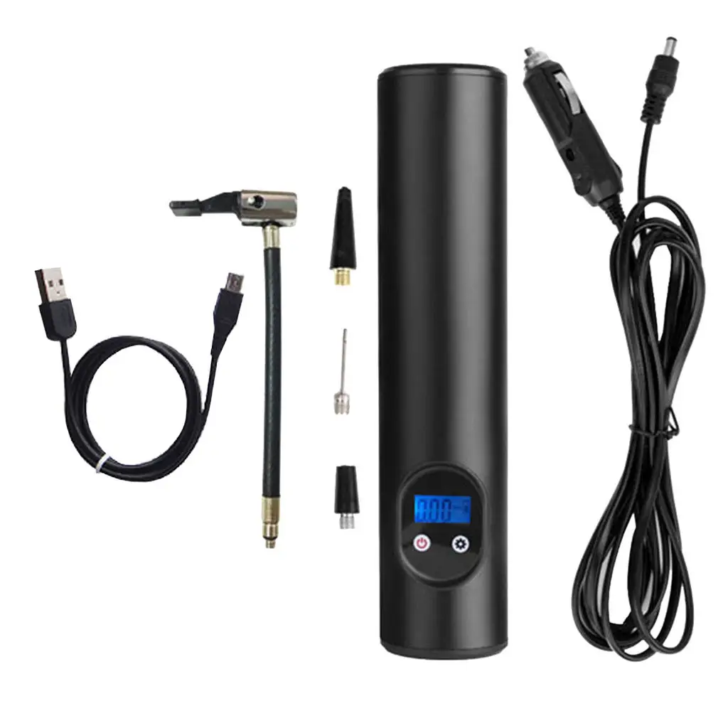 

Wireless Air compressor Pump w/ 2000Am Battery Tire Pump for Car Bike Motorbike Multi Use A