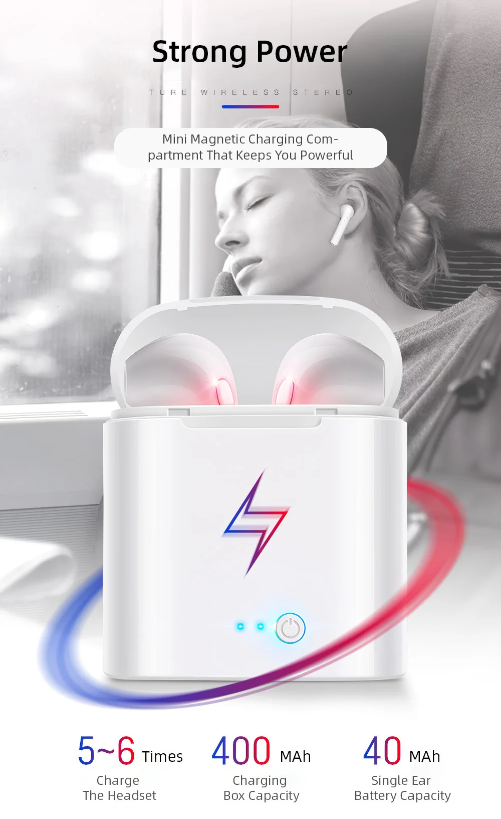 I7s TWS, беспроводные Bluetooth наушники, мини гарнитура, зарядная коробка, спортивные наушники, смартфон, наушники-вкладыши, гарнитура для iPhone, Xiaomi, huawei
