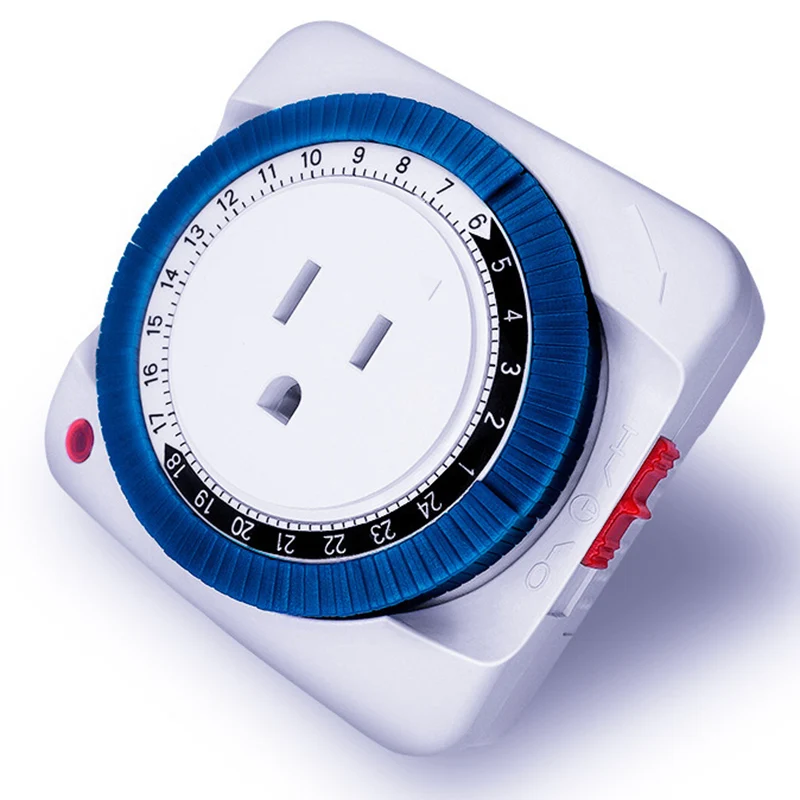 Горячая 24 часовой механический таймер розетка Переключатель Электрический