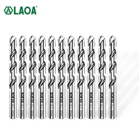 laoa 10pcs hcs drill bits for metal 2 6 4 5mm straight shank drill bits electric drills parts metal process