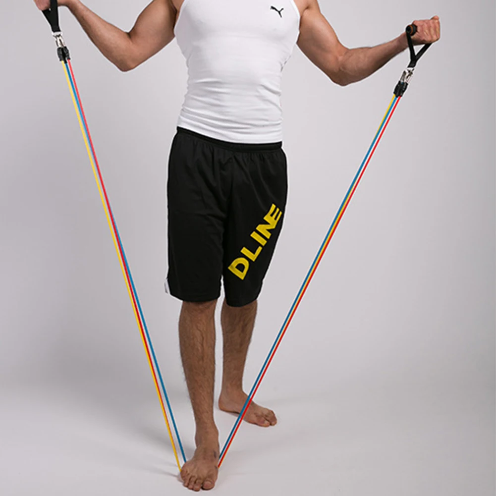 11Pcs/Set Pull Rope Fitness Resistance Bands Latex Tubes For Exercises Stretch Training Home Gyms Elastic | Спорт и развлечения