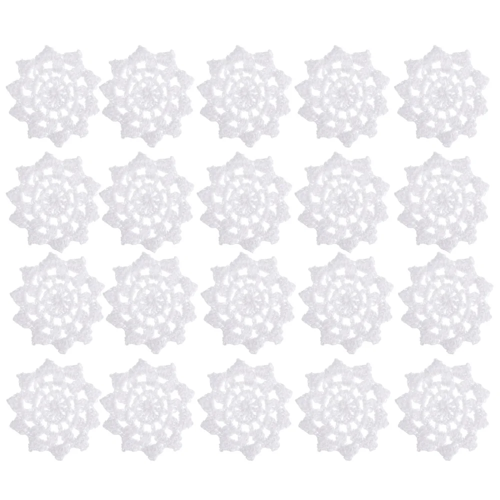 20 штук гипюр с кружевной аппликацией кроше для художественного ремесла Сделай