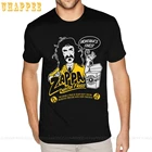 Рубашка Frank Zappa 4XL Мужская, черная футболка с графическим принтом
