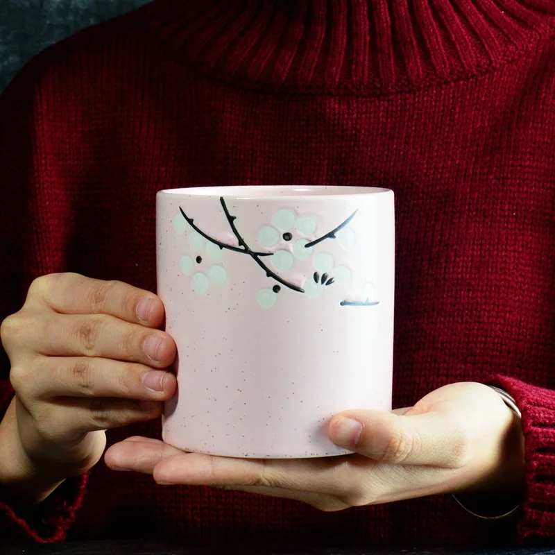 Японский грелка для вина 1 горшок 4 чашки Керамическая Посуда узор цветущей