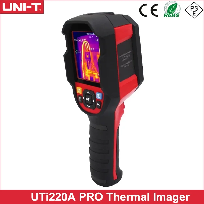 

Фотоаппарат UNI-T UTi220A PRO, тепловизор, 256x192 пикселей, для ремонта, портативный инфракрасный термометр USB Type-C