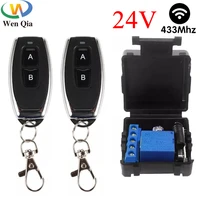 433mhz wireless remote control switch dc 24v 1ch relay module universal rf onoff transmitter keyfob for electronic lock diy led