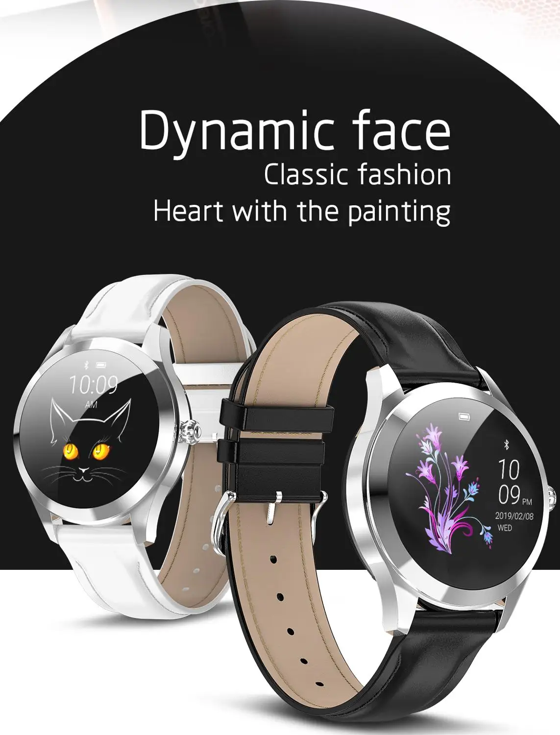 Оригинальный ремешок для смарт часов KW10 из нержавеющей стали/кожи KW20 Кабель