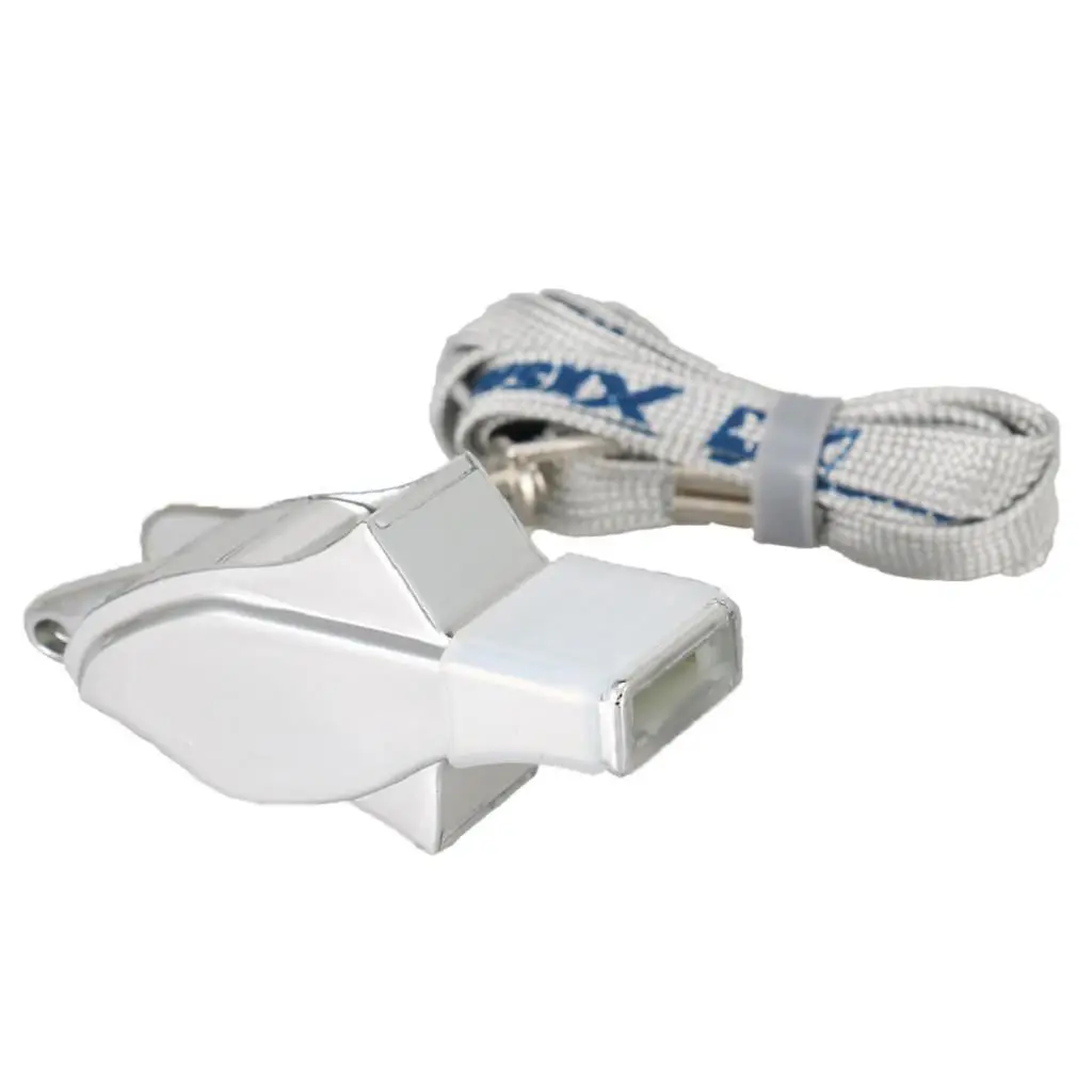 

Metal Referee Whistles Whistles with 46cm/18.11inch Lanyard for Football es and Officials