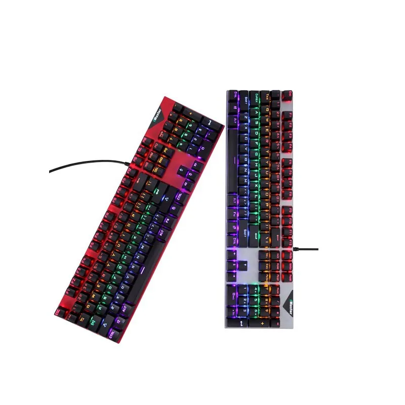 

New FV-Q302 Green Axis Game Luminous USB Internet Cafe Applicable Cross-border Hot Purchase Real Mechanical Keyboard