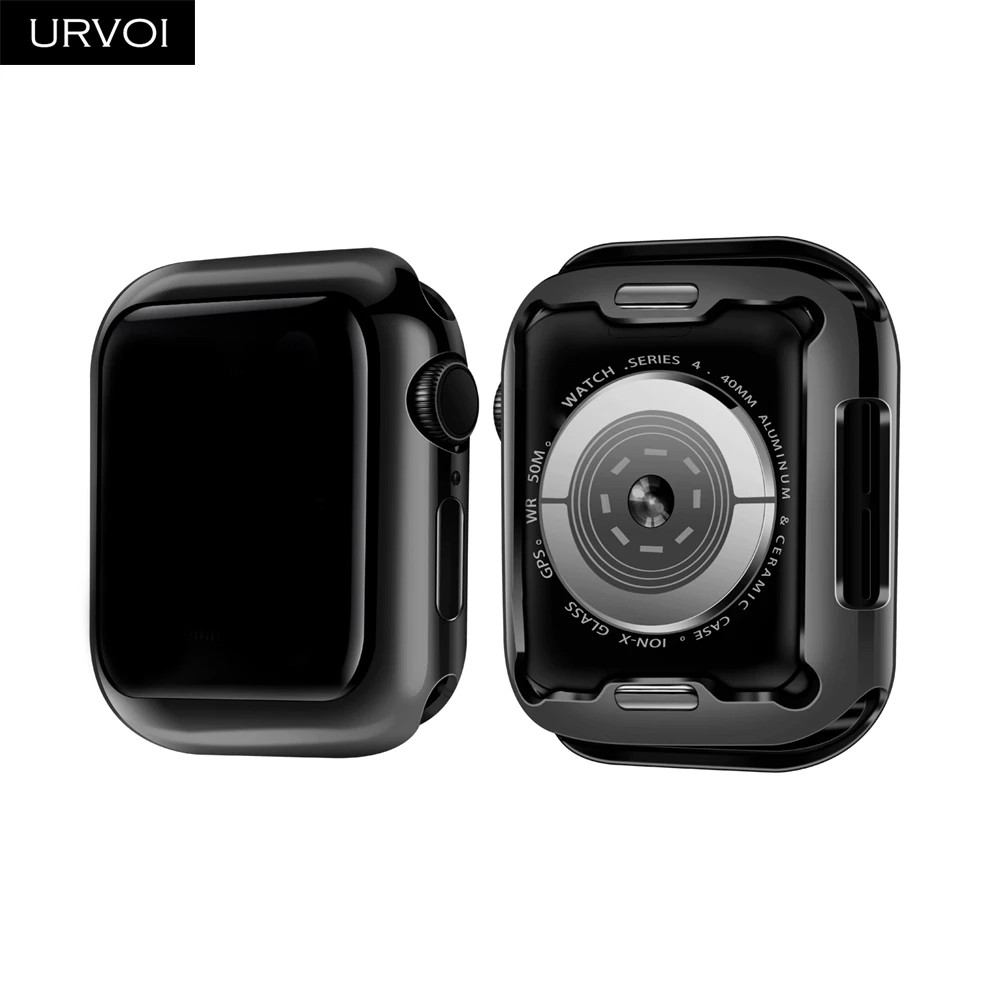 Чехол для часов URVOI полная защита iwatch 40 мм 44 мм|Часы Чехлы| |