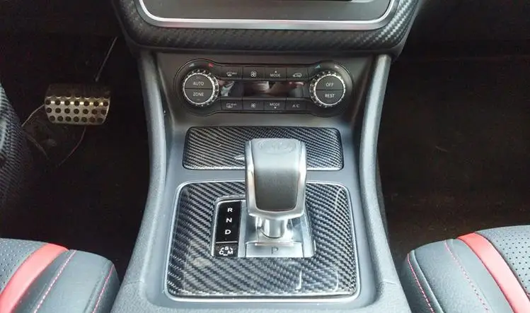 Панель переключения передач из углеродного волокна для Benz A CLA GLA W176 C117 X156 A45 CLA45 GLA45