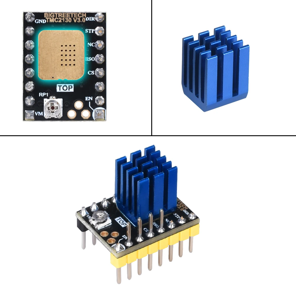 Драйвер шагового двигателя BIGTREETECH TMC2130 V3.0 бесшумный SPI 3D принтер запчасти для SKR V1.3