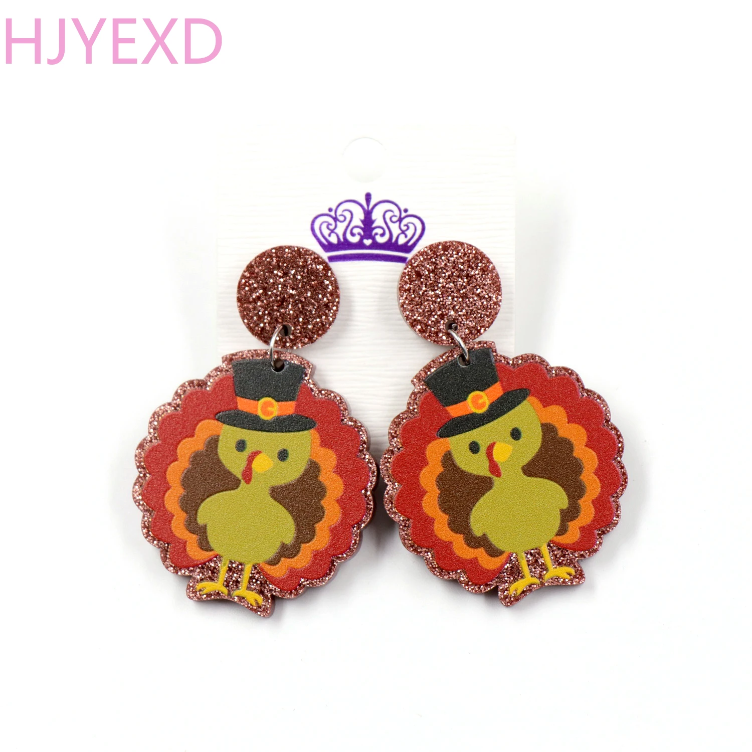 

1 пара рождественских висячих сережек, милые акриловые серьги с лазерной вырезкой