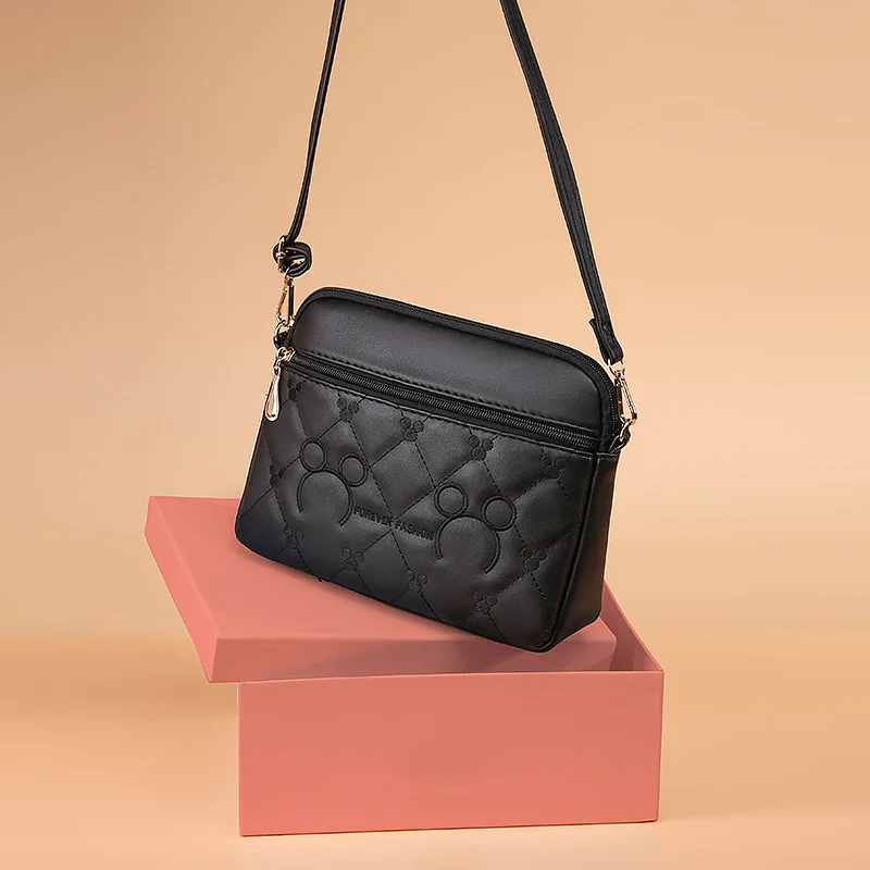 

2021 New Men's Bag Handbag Men's Leather Cross Style Briefcase Business One Shoulder Crossbody Simple Business Bag BBQX6-BBQX11