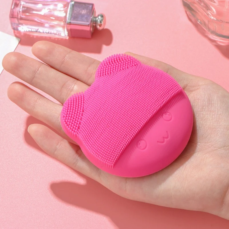 Очищающая щетка для лица, USB, звуковая вибрация, очиститель для лица, силиконовая, Глубокая Чистка Пор, электрическая, водонепроницаемая, массажная, мягкая, для мытья лица