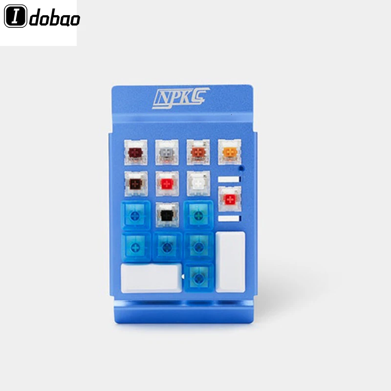 IDOBAO Custom 17 переключателей в настоящий на ощупь алюминиевый чехол для механической