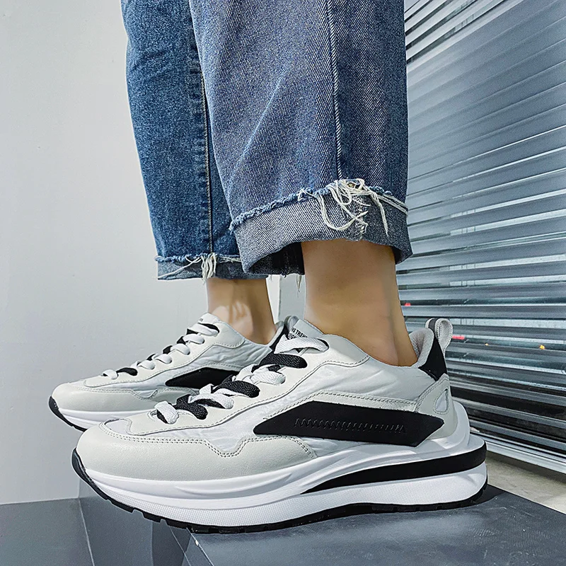 

Кроссовки мужские спортивные, дышащие, на толстой подошве, 2021