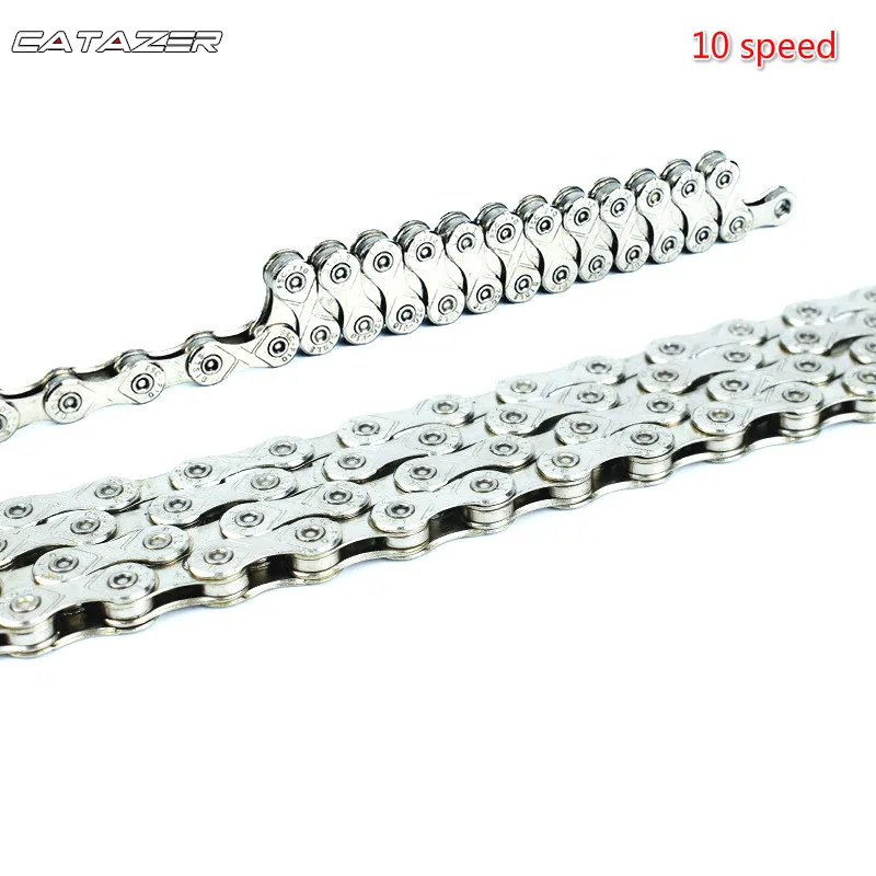 

Bike Chain Mountain Road Bike 10 Speed Solid Chain Folding Bicycle Shift Speed Chain 30 Speed 116 Section Chain