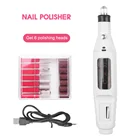 Профессиональная электрическая машинка для маникюра, пилки для ногтей, ручка для педикюра, 6 насадок, устройство для удаления гель-лака со светодиодной подсветкой, инструмент для маникюра и дизайна ногтей